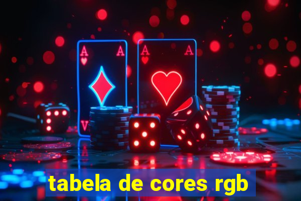 tabela de cores rgb